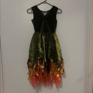 Kids Fairy Costume - Green and Orange